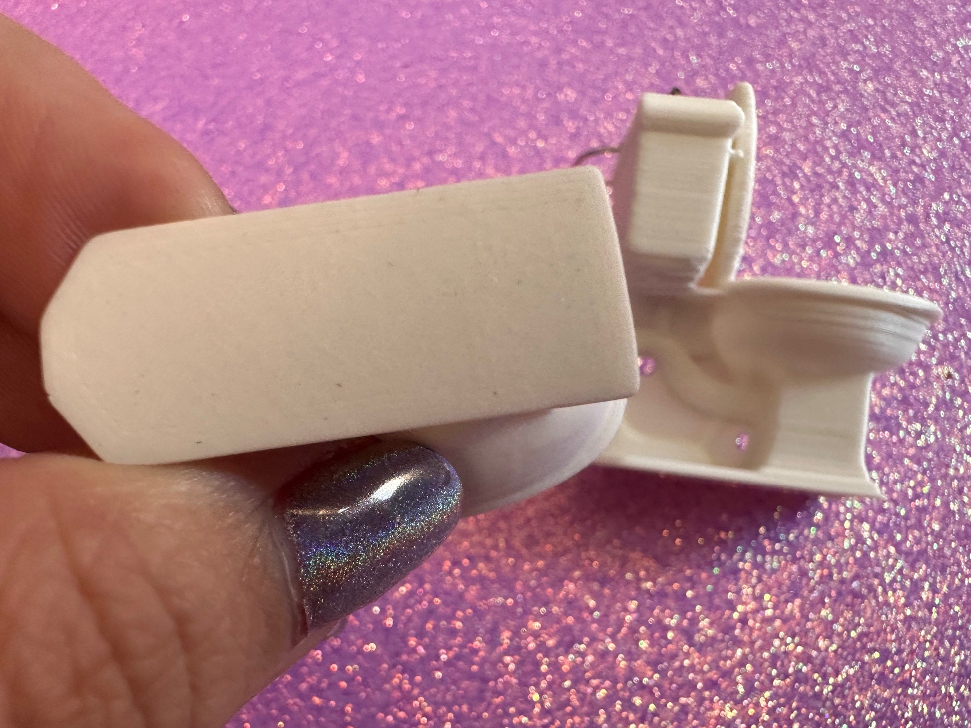 3D-Printed Toilet Earrings: Bathroom, Loo, Restroom, Water Closet, WC, Novelty, Plumber, Porcelain Throne, Poop, Best Gifts for Her/Him/Them