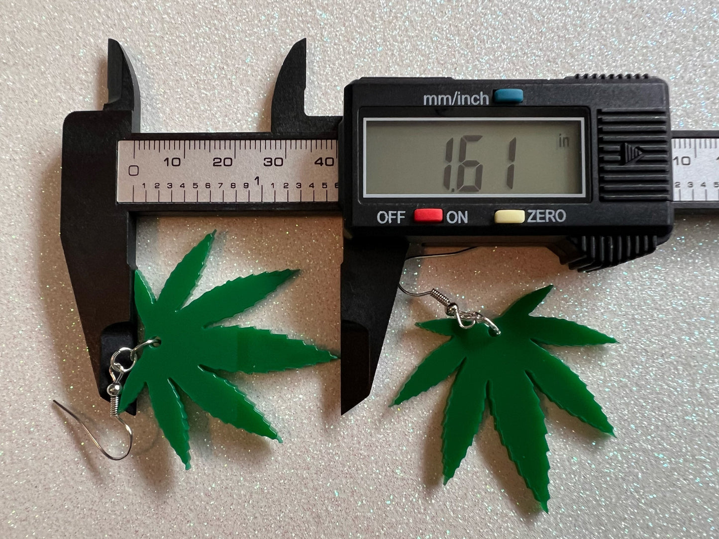 420 Leaf Earrings: Laser Cut Acrylic Leaves, Green Earrings, Plants, 420, Pot, Gag Gift, Novelty, Best Gifts for Her/Him/Them