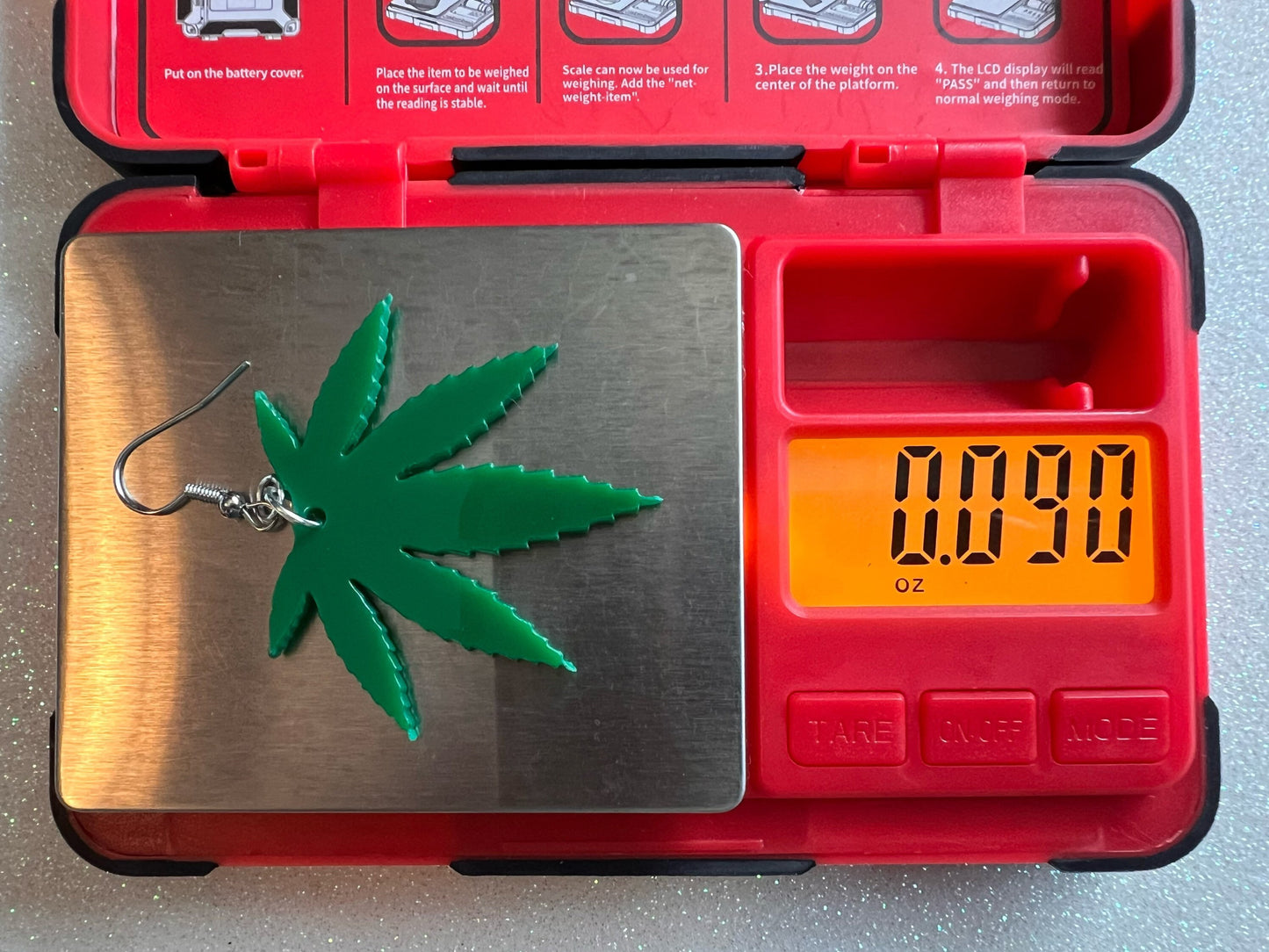 420 Leaf Earrings: Laser Cut Acrylic Leaves, Green Earrings, Plants, 420, Pot, Gag Gift, Novelty, Best Gifts for Her/Him/Them