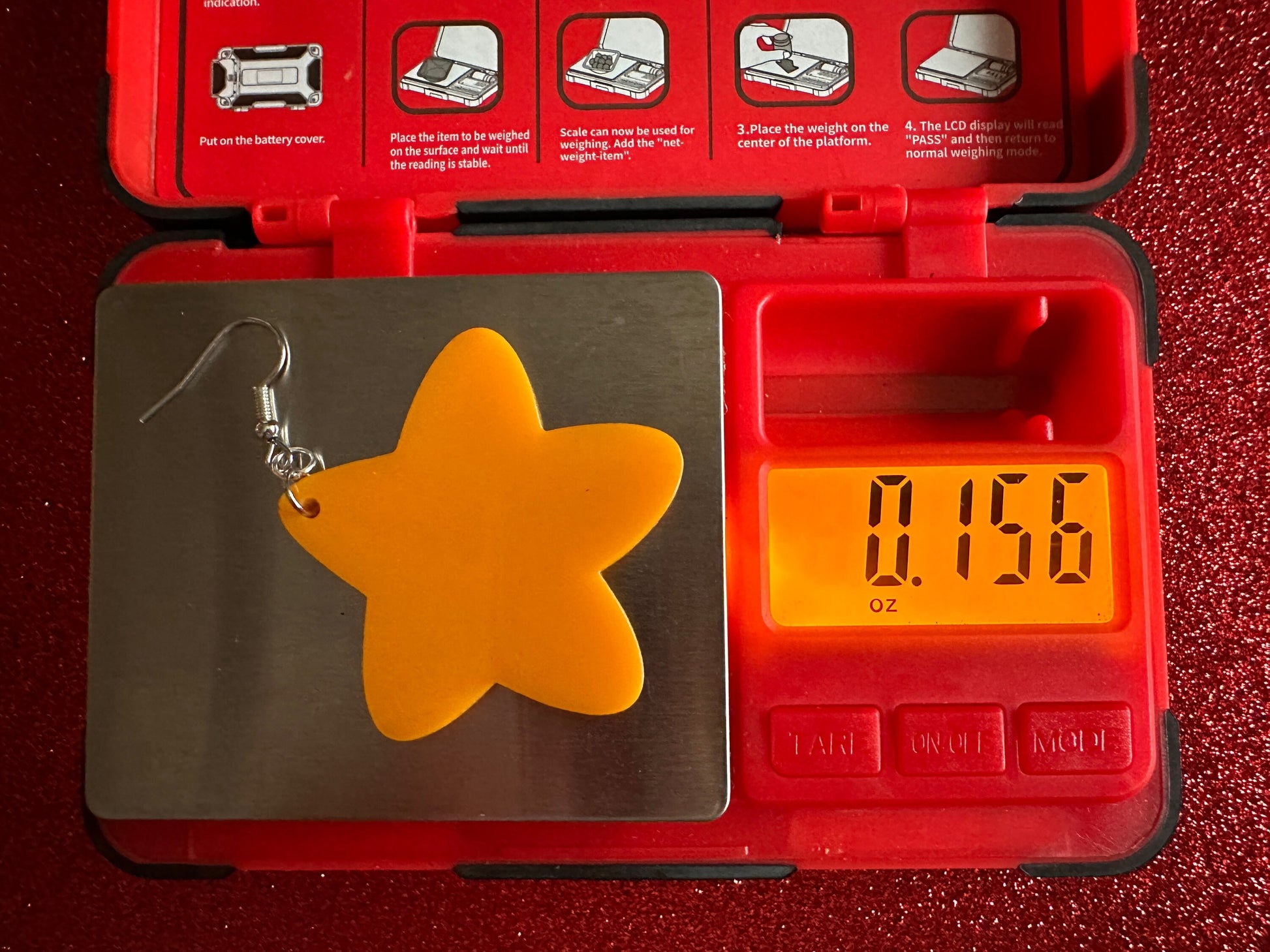 5 Point Star Earrings: Laser Cut Acrylic Stars, Night Sky, Dangle Stars, Xmas, Christmas Tree Topper, Christmas Star, Gifts for Her/Him/Them