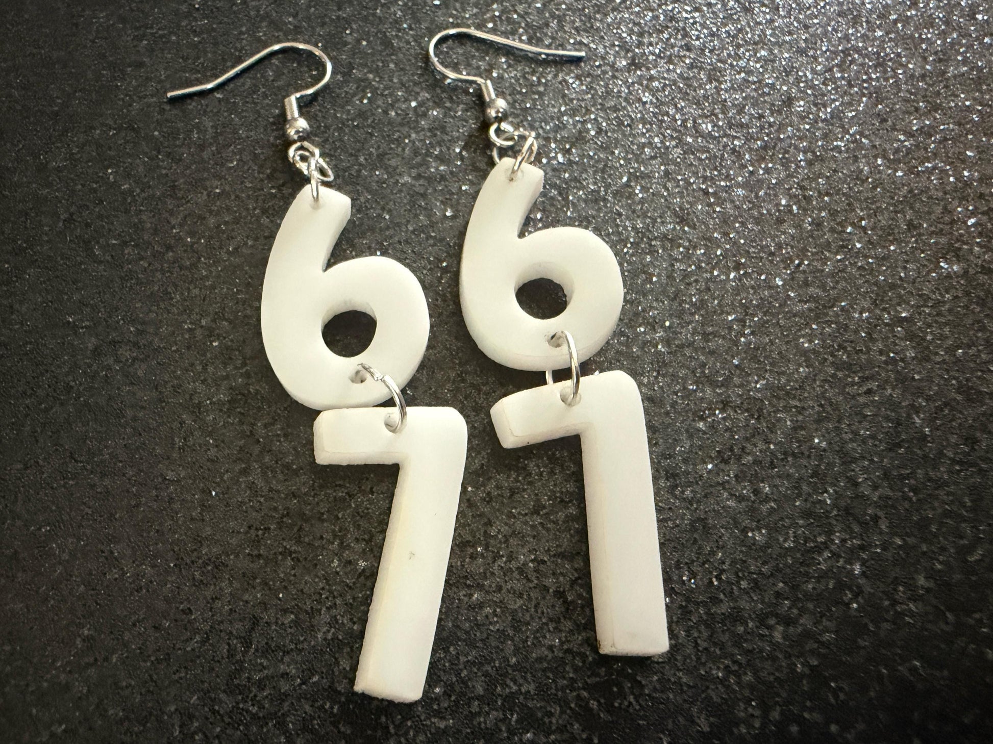 6 7 Meme Number Earrings: Laser Cut Numbers, six Seven, Math Teacher Gift, Anniversary, Novelry, Mainstream, Best Gifts for Her/Him/Them