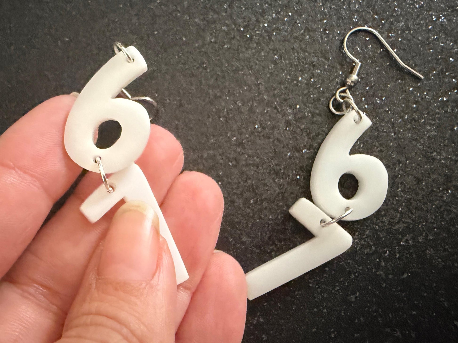 6 7 Meme Number Earrings: Laser Cut Numbers, six Seven, Math Teacher Gift, Anniversary, Novelry, Mainstream, Best Gifts for Her/Him/Them