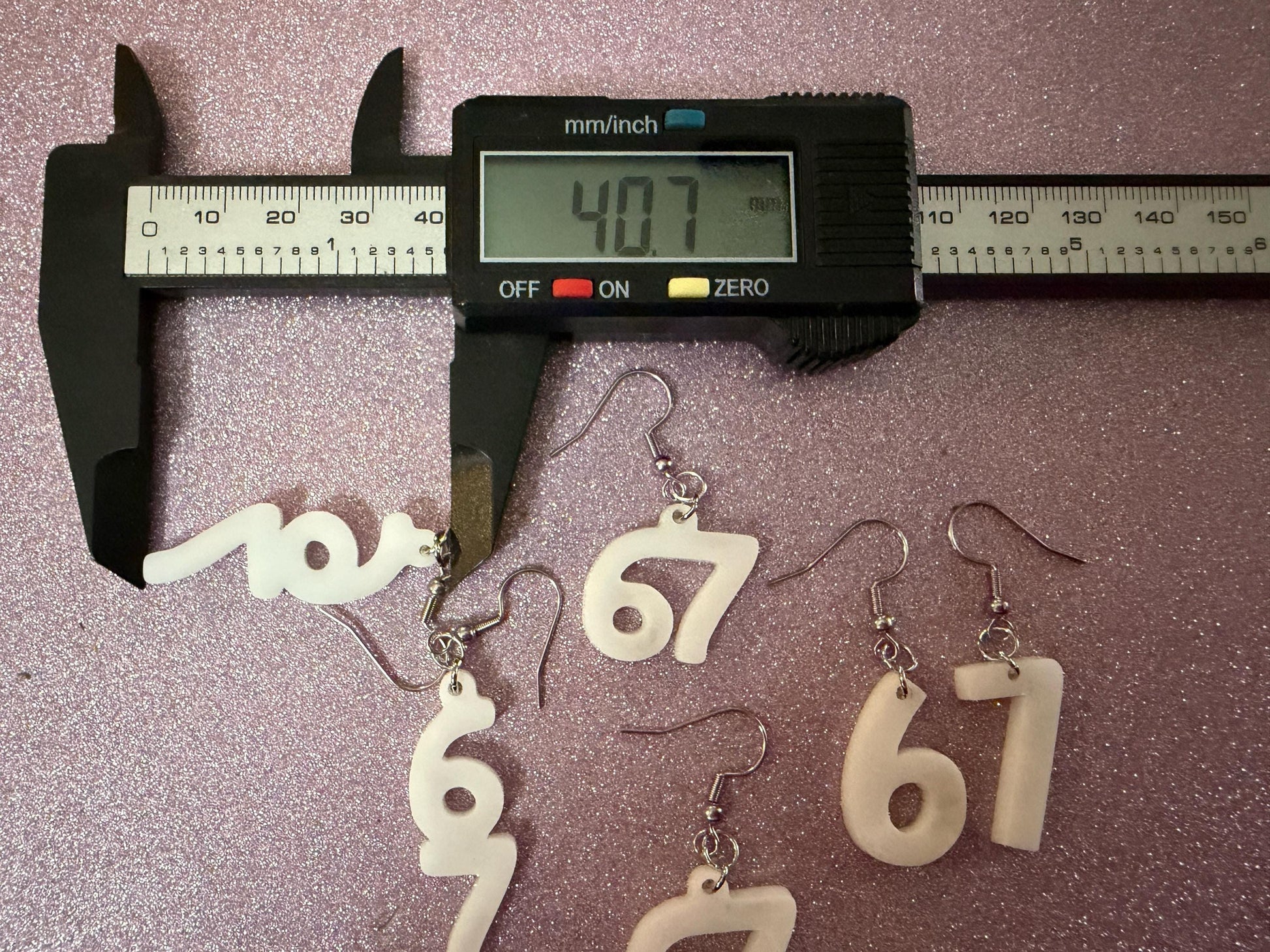 6 7 Meme Number Earrings: Laser Cut Numbers, six Seven, Math Teacher Gift, Anniversary, Novelry, Mainstream, Best Gifts for Her/Him/Them