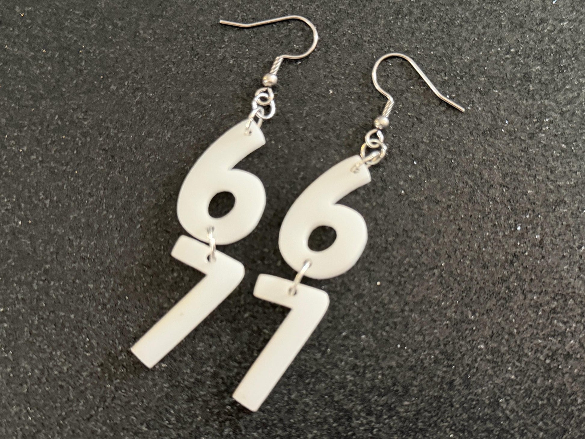 6 7 Meme Number Earrings: Laser Cut Numbers, six Seven, Math Teacher Gift, Anniversary, Novelry, Mainstream, Best Gifts for Her/Him/Them