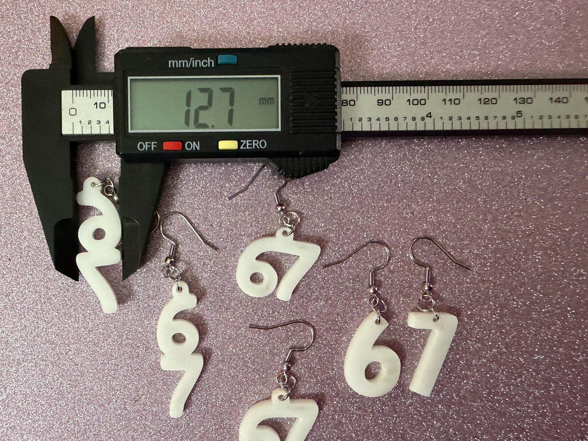6 7 Meme Number Earrings: Laser Cut Numbers, six Seven, Math Teacher Gift, Anniversary, Novelry, Mainstream, Best Gifts for Her/Him/Them