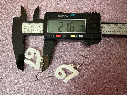 6 7 Meme Number Earrings: Laser Cut Numbers, six Seven, Math Teacher Gift, Anniversary, Novelry, Mainstream, Best Gifts for Her/Him/Them