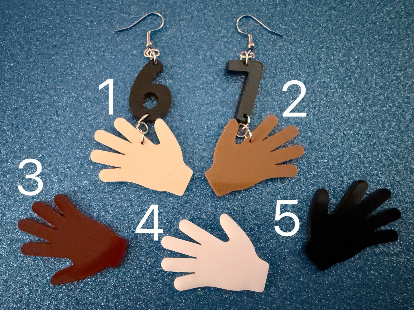 6 7 Meme Number Earrings: Laser Cut Numbers, six Seven, Math Teacher Gift, Anniversary, Novelry, Mainstream, Best Gifts for Her/Him/Them