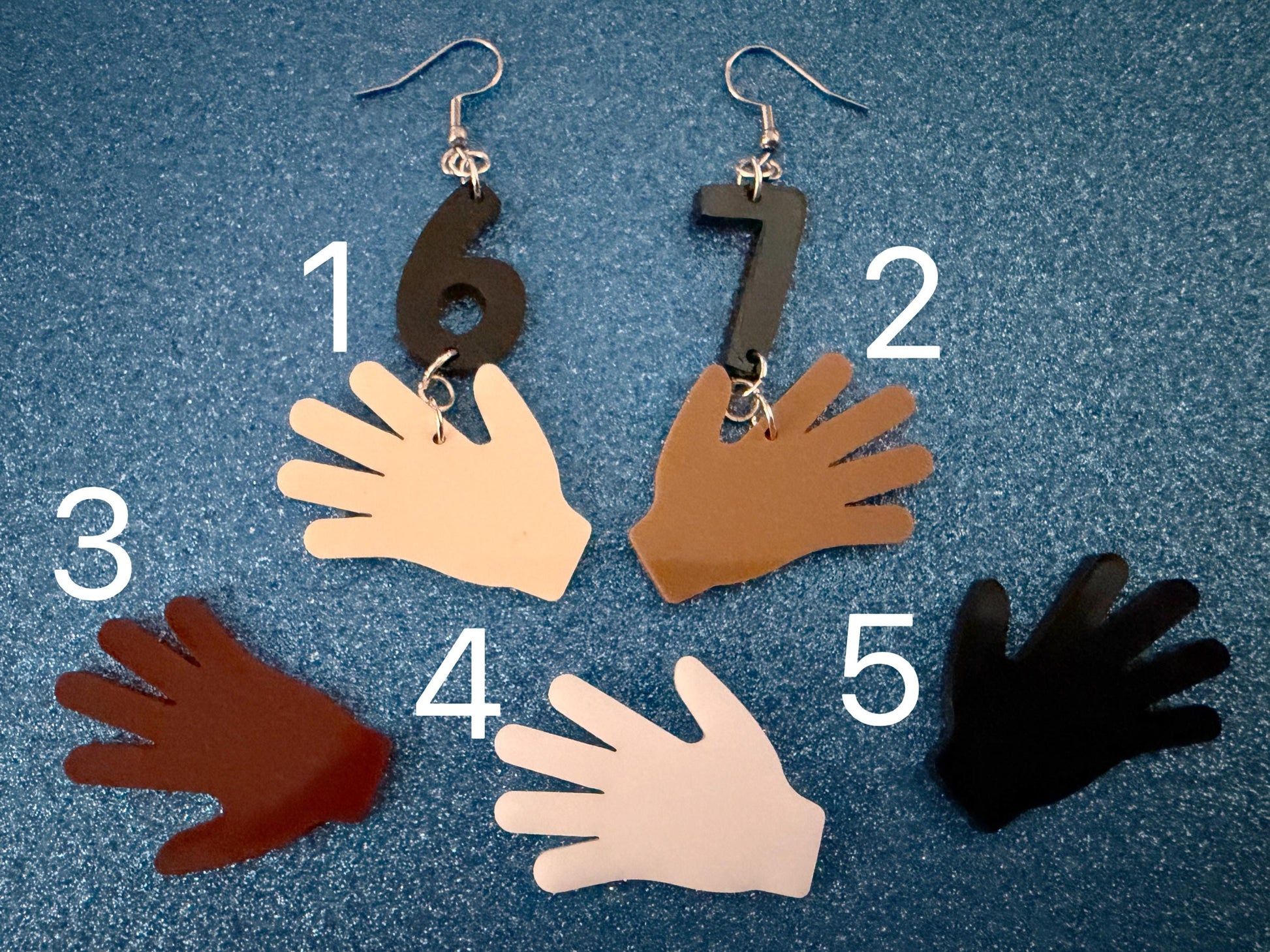 6 7 Meme Number Earrings: Laser Cut Numbers, six Seven, Math Teacher Gift, Anniversary, Novelry, Mainstream, Best Gifts for Her/Him/Them