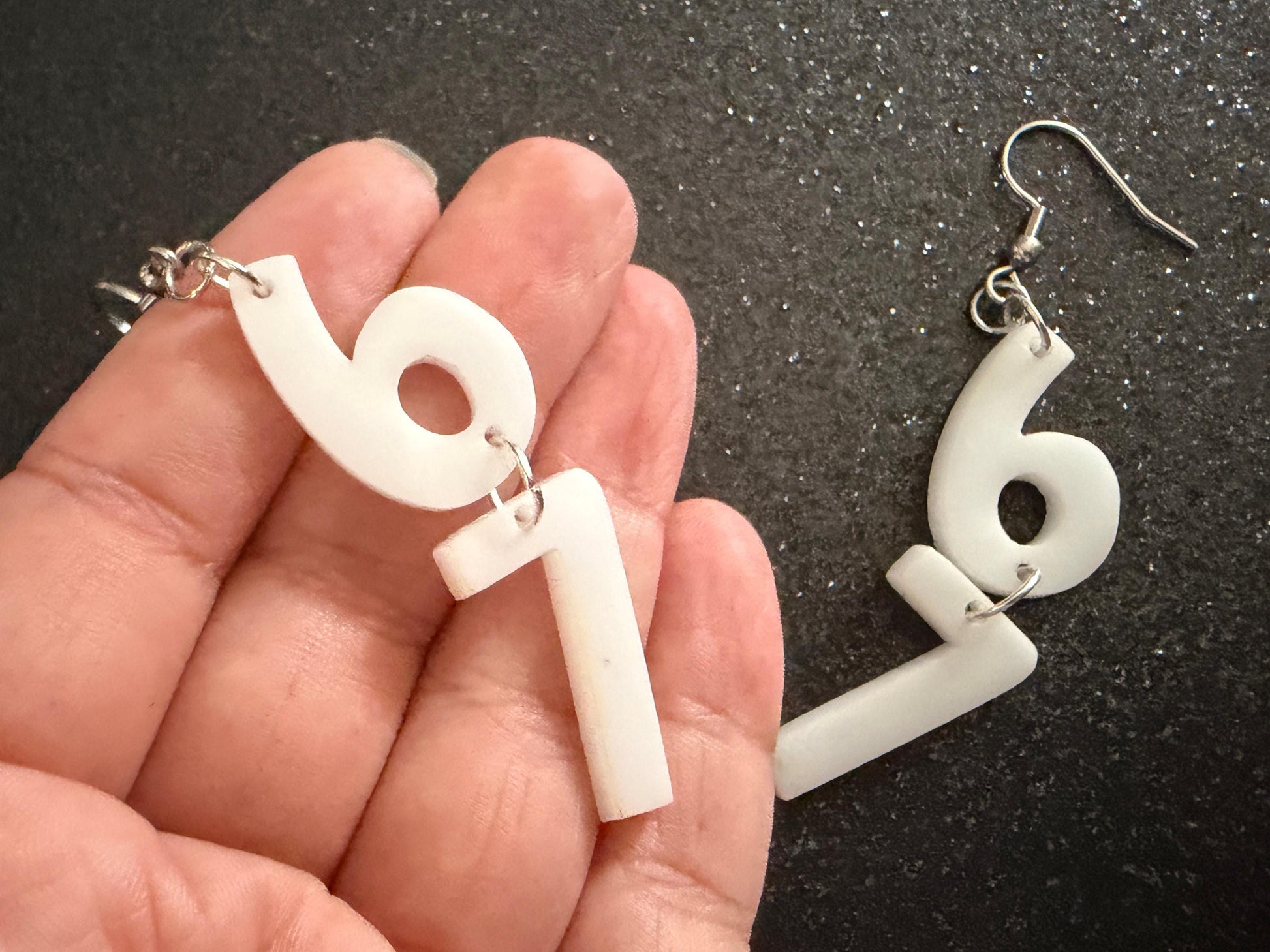 6 7 Meme Number Earrings: Laser Cut Numbers, six Seven, Math Teacher Gift, Anniversary, Novelry, Mainstream, Best Gifts for Her/Him/Them