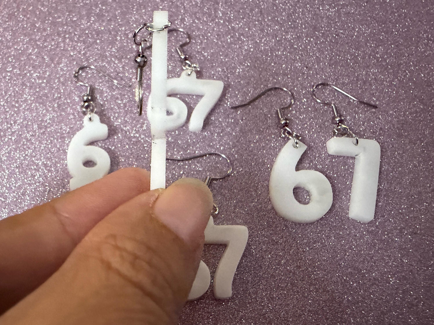 6 7 Meme Number Earrings: Laser Cut Numbers, six Seven, Math Teacher Gift, Anniversary, Novelry, Mainstream, Best Gifts for Her/Him/Them