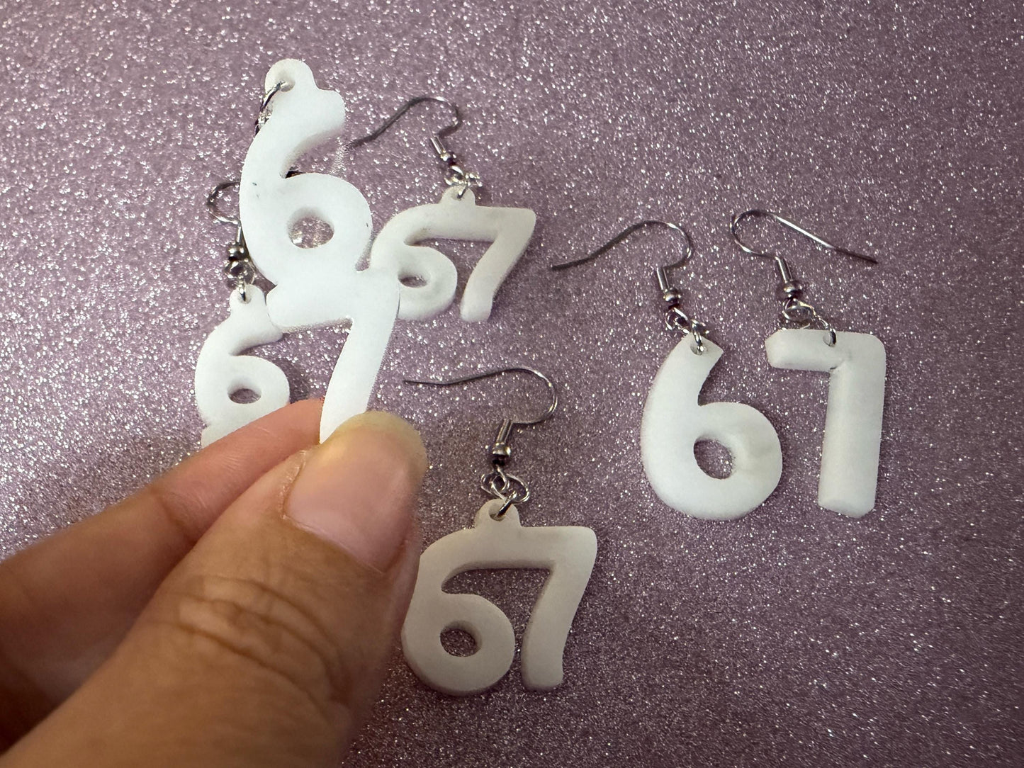 6 7 Meme Number Earrings: Laser Cut Numbers, six Seven, Math Teacher Gift, Anniversary, Novelry, Mainstream, Best Gifts for Her/Him/Them