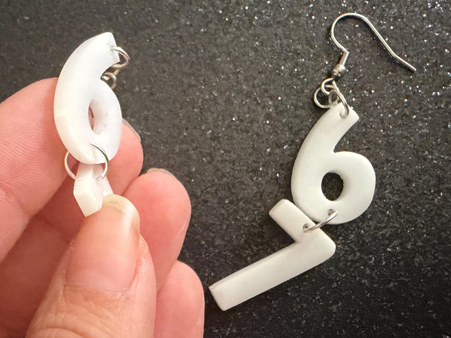 6 7 Meme Number Earrings: Laser Cut Numbers, six Seven, Math Teacher Gift, Anniversary, Novelry, Mainstream, Best Gifts for Her/Him/Them