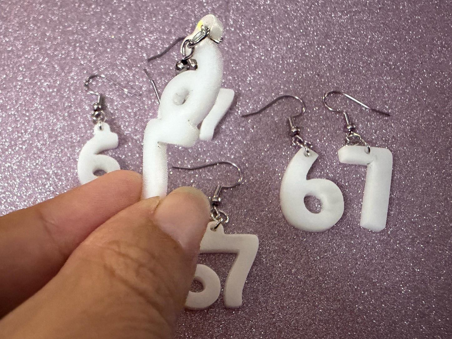 6 7 Meme Number Earrings: Laser Cut Numbers, six Seven, Math Teacher Gift, Anniversary, Novelry, Mainstream, Best Gifts for Her/Him/Them