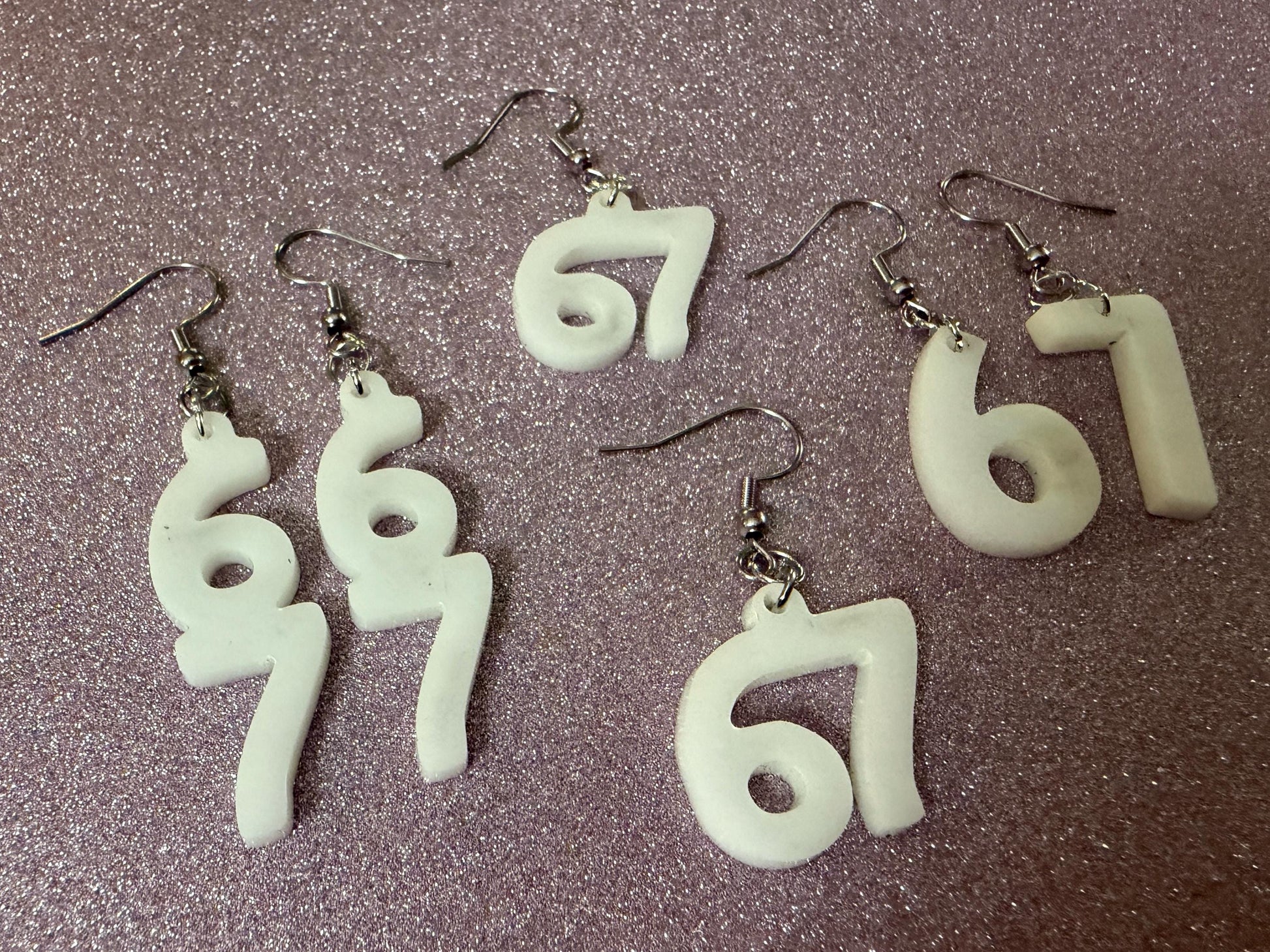 6 7 Meme Number Earrings: Laser Cut Numbers, six Seven, Math Teacher Gift, Anniversary, Novelry, Mainstream, Best Gifts for Her/Him/Them
