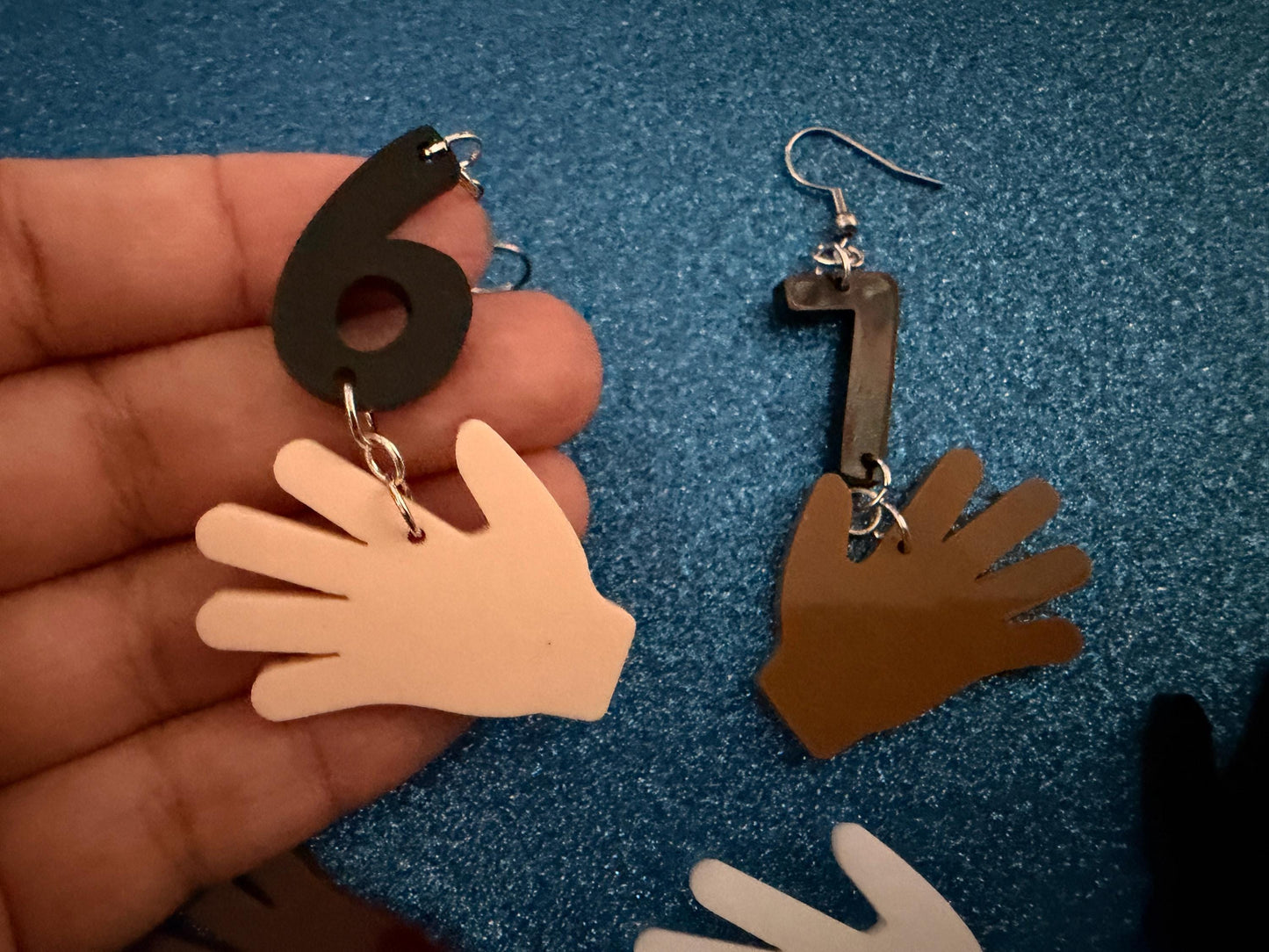 6 7 Meme Number Earrings: Laser Cut Numbers, six Seven, Math Teacher Gift, Anniversary, Novelry, Mainstream, Best Gifts for Her/Him/Them