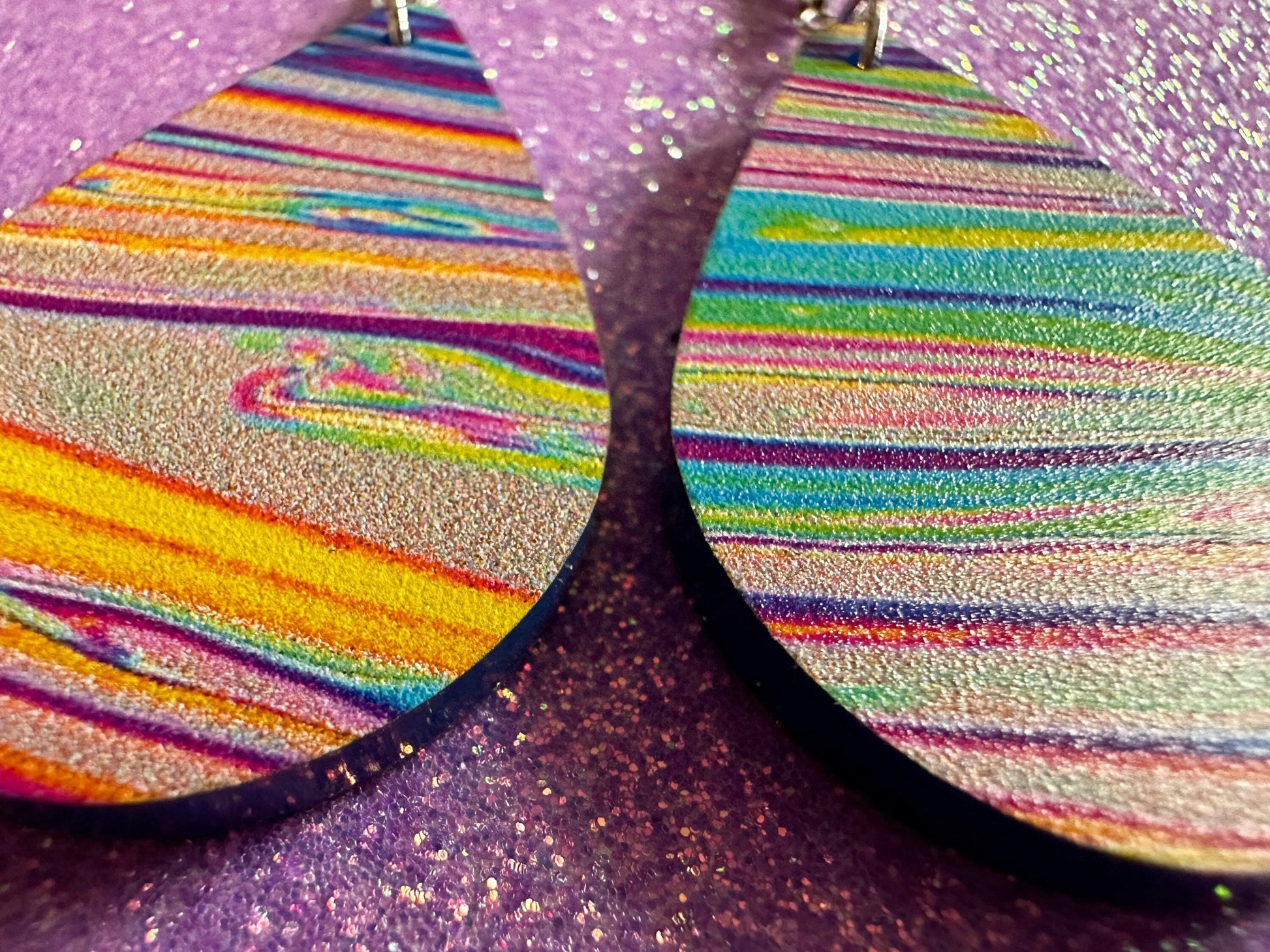 Acrylic Pour Earrings: Laser Cut Acrylic Rainbows, Colorful, Paint Splatter, Psychedelic, Magic, Pride, Art, Paint, Gifts for Her/Him/Them