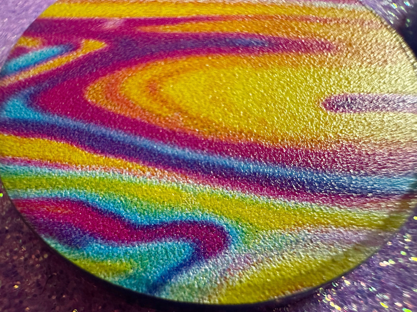 Acrylic Pour Earrings: Laser Cut Acrylic Rainbows, Colorful, Paint Splatter, Psychedelic, Magic, Pride, Art, Paint, Gifts for Her/Him/Them