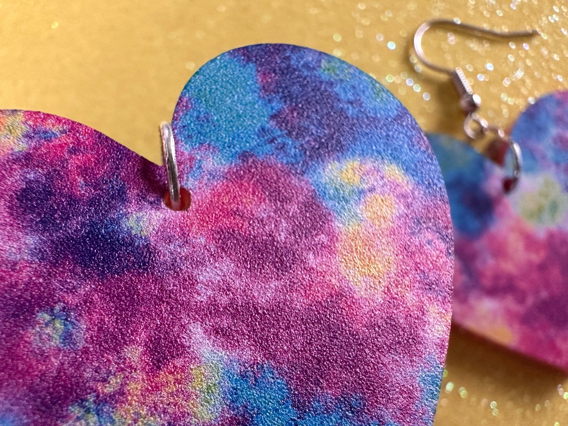 Acrylic Pour Earrings: Laser Cut Acrylic Rainbows, Colorful, Paint Splatter, Psychedelic, Magic, Pride, Art, Paint, Gifts for Her/Him/Them