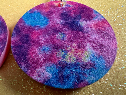 Acrylic Pour Earrings: Laser Cut Acrylic Rainbows, Colorful, Paint Splatter, Psychedelic, Magic, Pride, Art, Paint, Gifts for Her/Him/Them