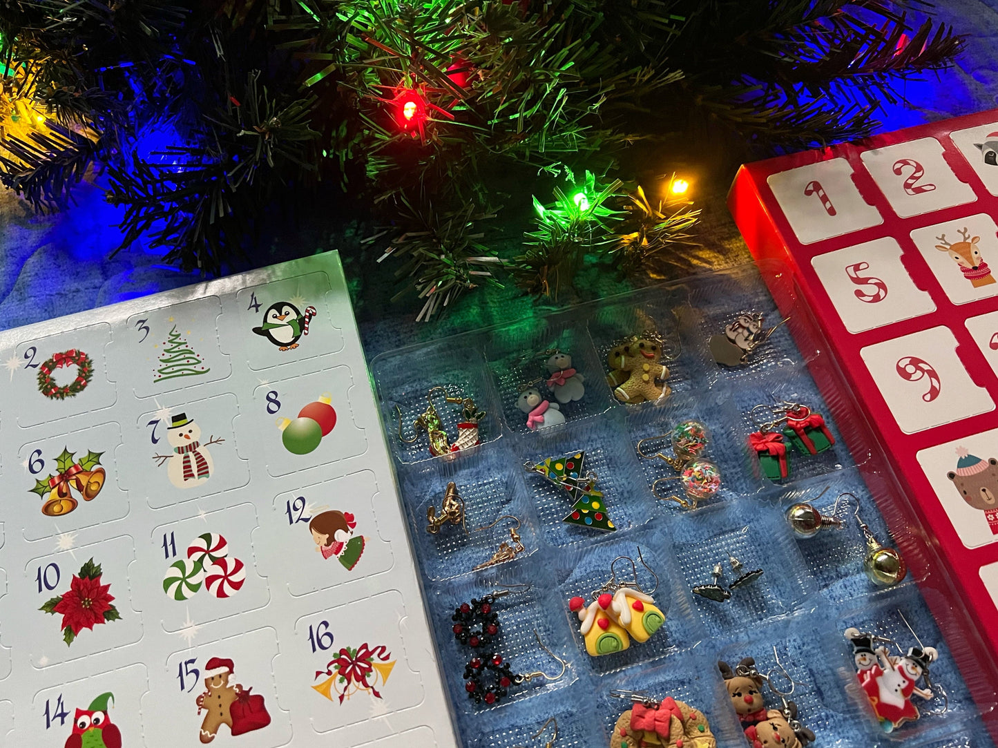 Advent Calendar (Earring-licious): 24 Days of Christmas Earrings, Christmas Gift, Present, Gifts for Her/Him/Them