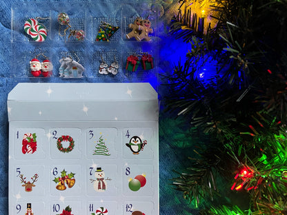Advent Calendar (Earring-licious): 24 Days of Christmas Earrings, Christmas Gift, Present, Gifts for Her/Him/Them