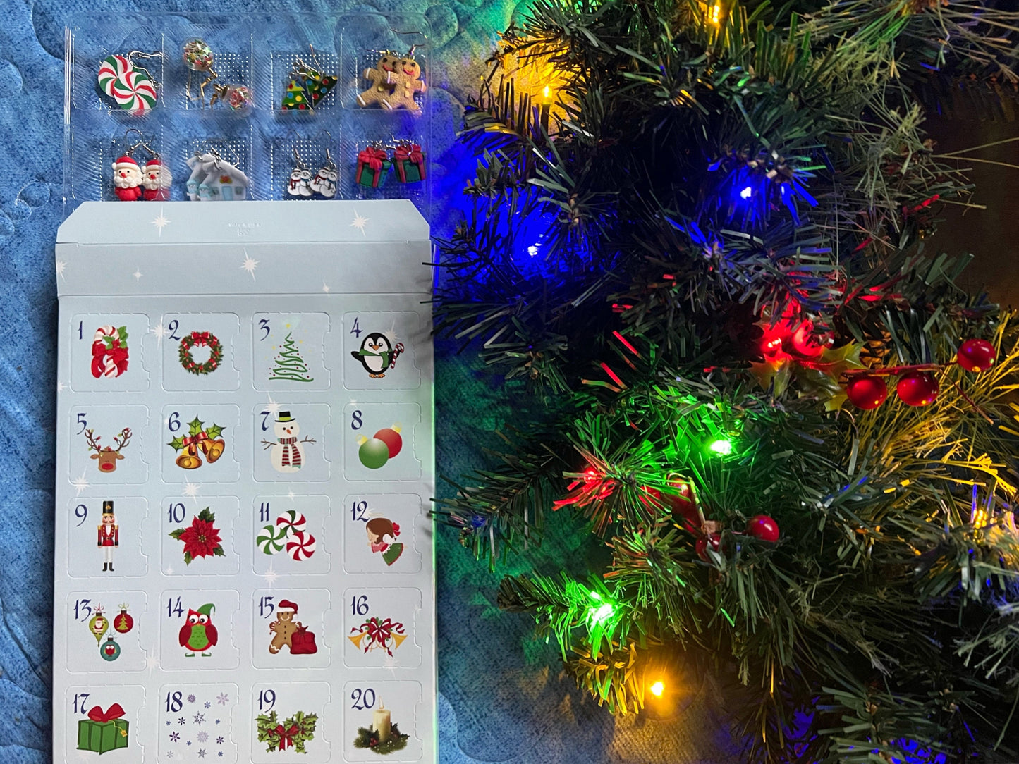 Advent Calendar (Earring-licious): 24 Days of Christmas Earrings, Christmas Gift, Present, Gifts for Her/Him/Them