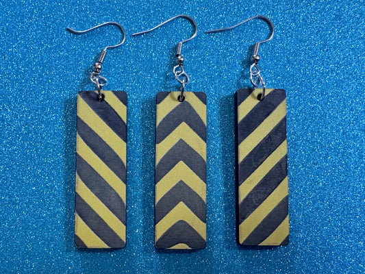 Alert Road Sign Earrings: Laser Cut Acrylic Signs, Alert Right, Alert Left, Curve, Driving, Road Sign, Car, Best Gifts for Her/Him/Them