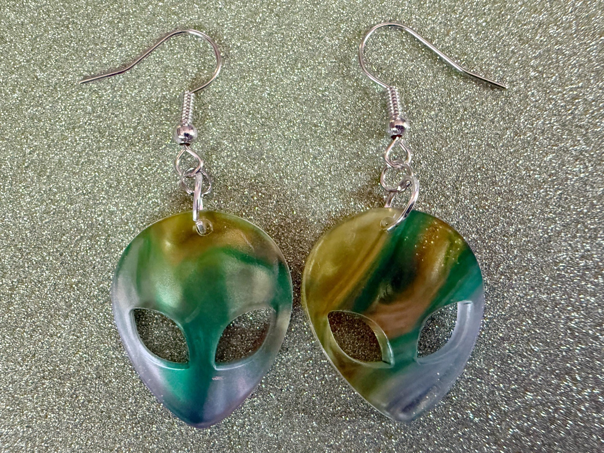 Alien Earrings: Laser Cut Acrylic Aliens, Cow Abduction, Area 51, Aliens, Extraterrestrial, Astronomy, Gag Gift, Gifts for Her/Him/Them