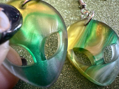Alien Earrings: Laser Cut Acrylic Aliens, Cow Abduction, Area 51, Aliens, Extraterrestrial, Astronomy, Gag Gift, Gifts for Her/Him/Them
