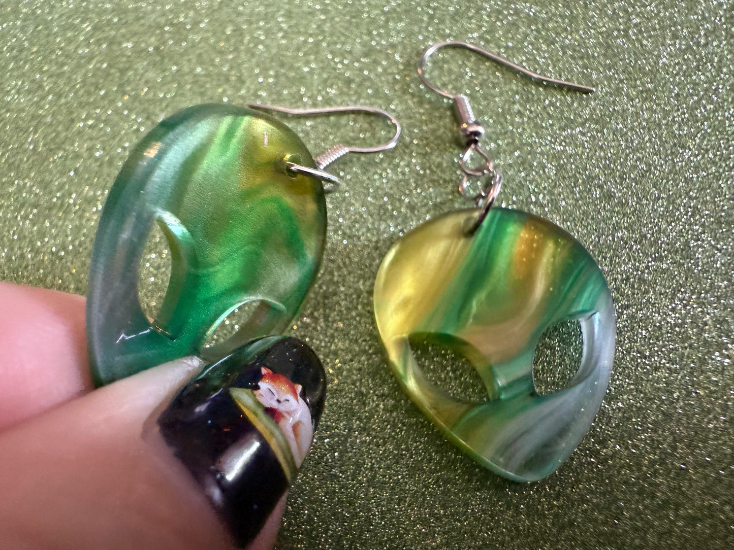 Alien Earrings: Laser Cut Acrylic Aliens, Cow Abduction, Area 51, Aliens, Extraterrestrial, Astronomy, Gag Gift, Gifts for Her/Him/Them