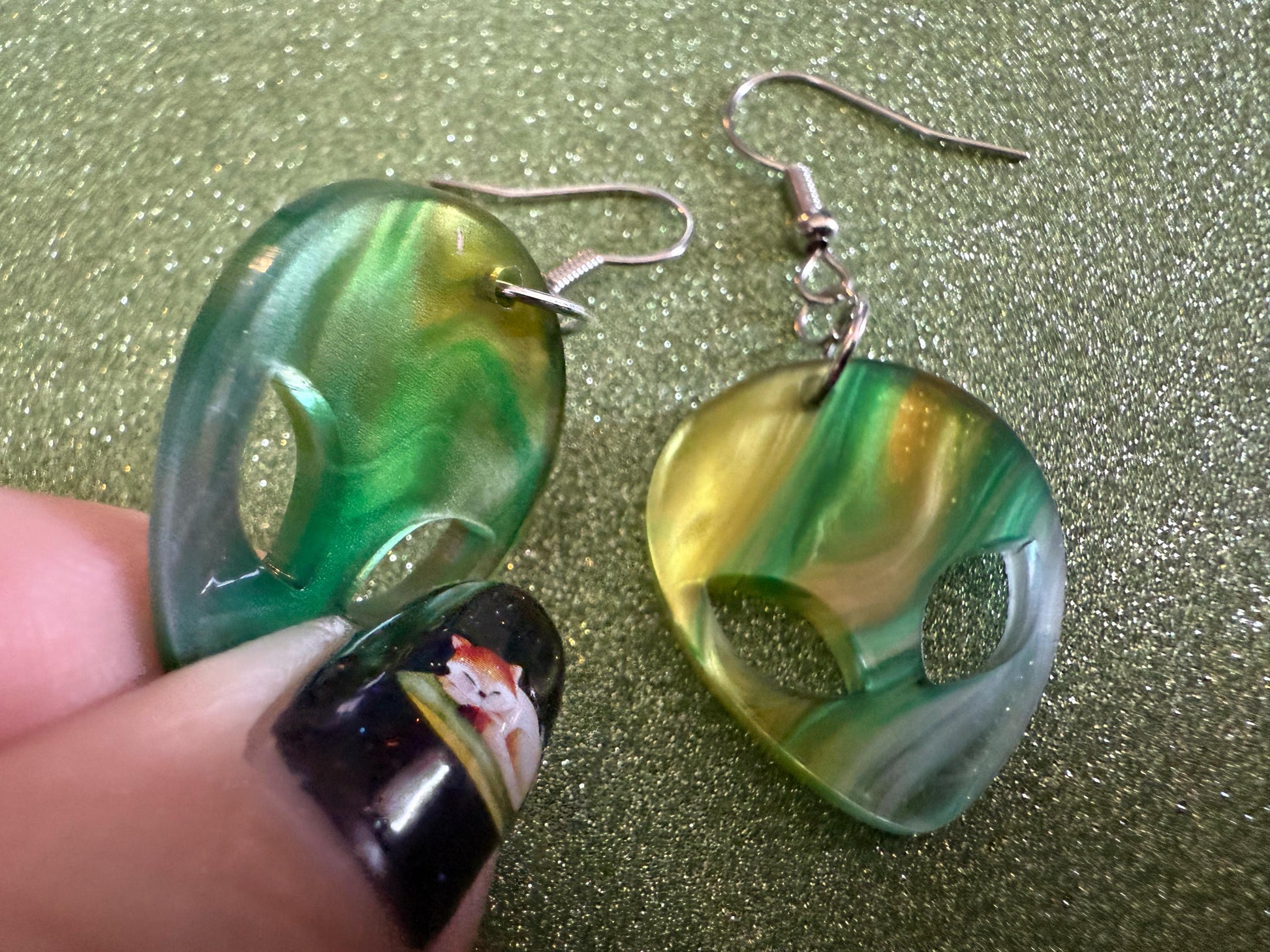 Alien Earrings: Laser Cut Acrylic Aliens, Cow Abduction, Area 51, Aliens, Extraterrestrial, Astronomy, Gag Gift, Gifts for Her/Him/Them