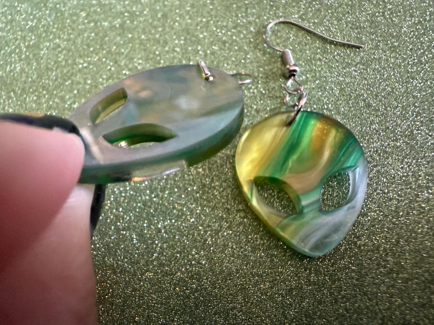 Alien Earrings: Laser Cut Acrylic Aliens, Cow Abduction, Area 51, Aliens, Extraterrestrial, Astronomy, Gag Gift, Gifts for Her/Him/Them