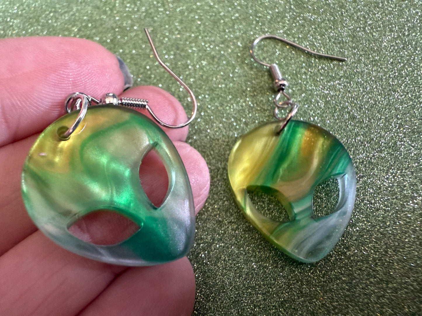 Alien Earrings: Laser Cut Acrylic Aliens, Cow Abduction, Area 51, Aliens, Extraterrestrial, Astronomy, Gag Gift, Gifts for Her/Him/Them