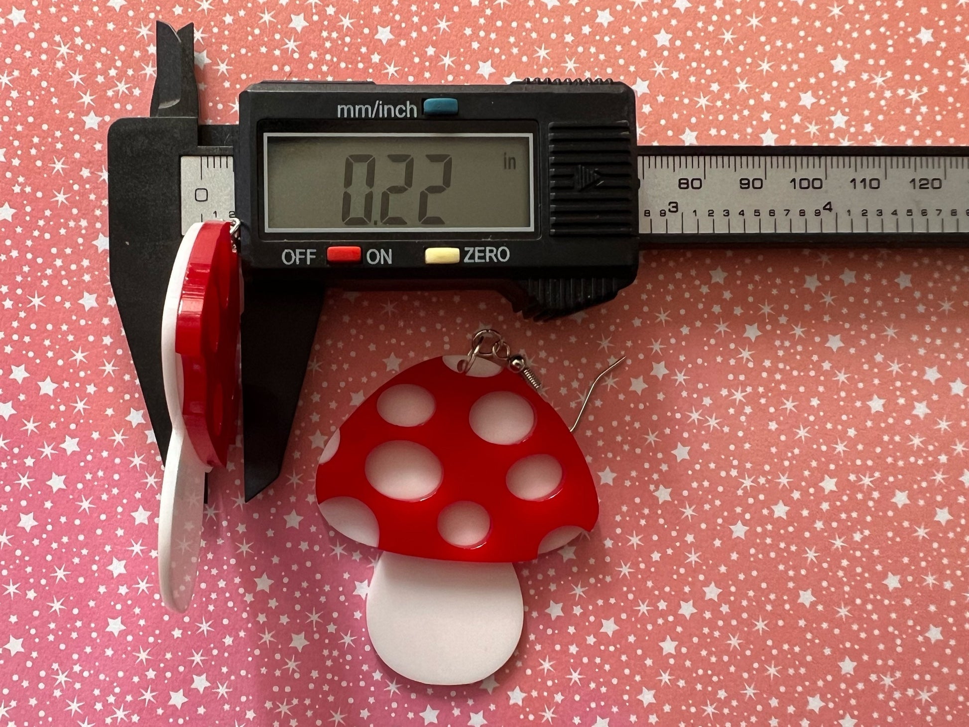 Amanita Mushroom Earrings: Mycology, Foraging, Laser Cut Acrylic Mushroom Jewelry, Plants, Whimsical, Fairy, Best Gifts for Her/Him/Them