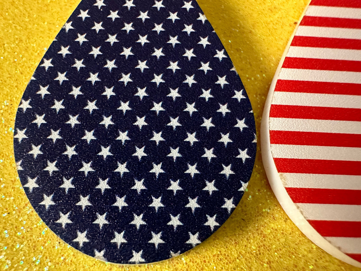 American Flag Earrings: Laser Cut Acrylic USA Flags, July 4th, 4th of July, United States, Patriot, Independence Day, Gifts for Her/Him/Them