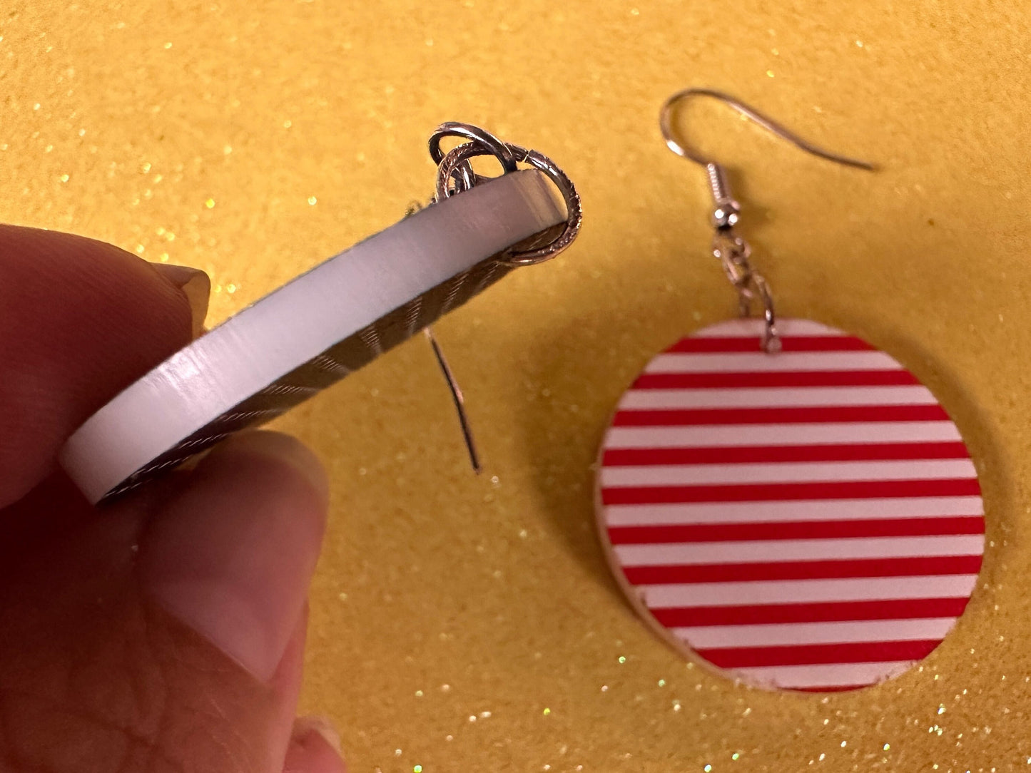 American Flag Earrings: Laser Cut Acrylic USA Flags, July 4th, 4th of July, United States, Patriot, Independence Day, Gifts for Her/Him/Them