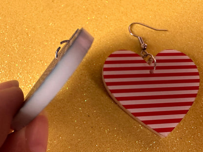 American Flag Earrings: Laser Cut Acrylic USA Flags, July 4th, 4th of July, United States, Patriot, Independence Day, Gifts for Her/Him/Them