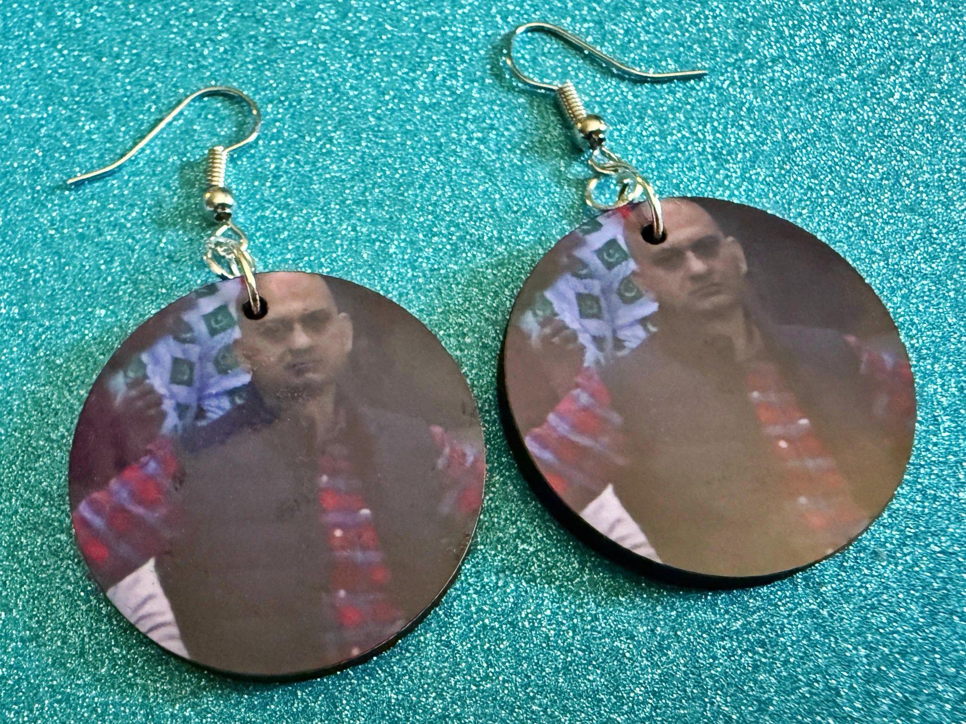 Angry Man with Hands on Hips Meme Earrings: Wooden Sublimated Meme Earrings, Angry Meme, Novelty, Pop Culture, Best Gifts for Her/Him/Them