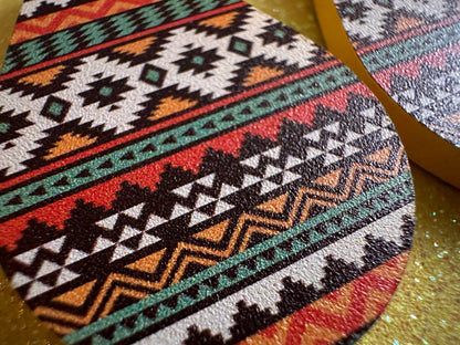 Aztec Design Earrings: Laser Cut Acrylic Earrings, Travel, Pattern, Culture, Cultural, Colorful, Design, Unique, Best Gifts for Her/Him/Them
