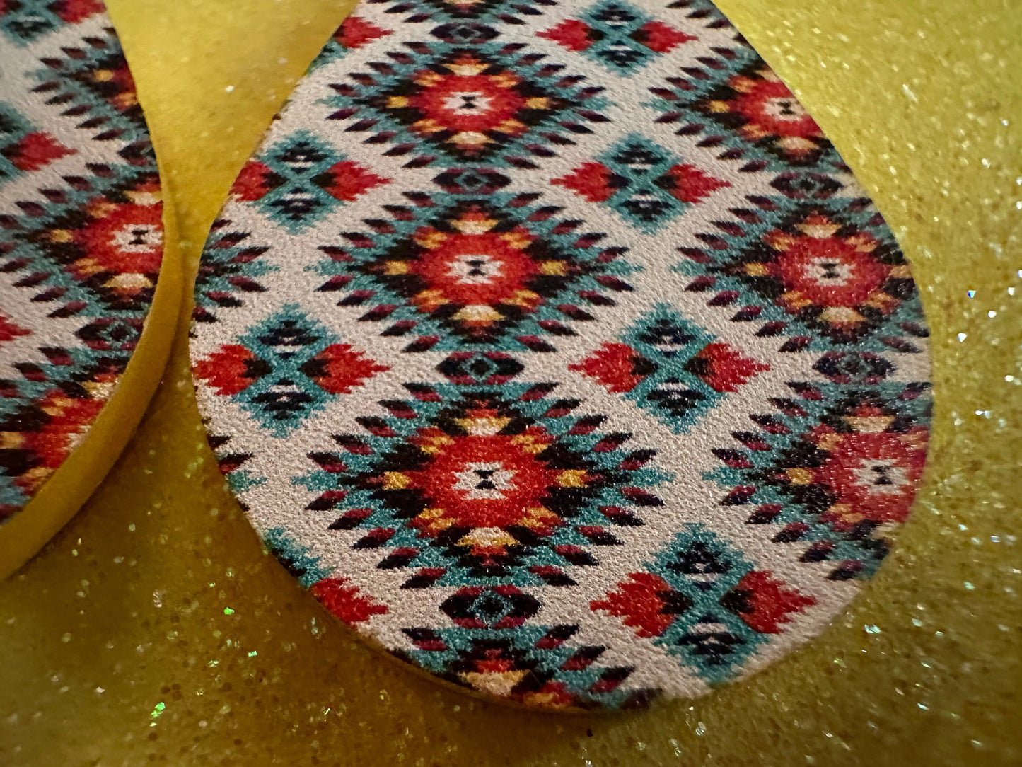 Aztec Design Earrings: Laser Cut Acrylic Earrings, Travel, Pattern, Culture, Cultural, Colorful, Design, Unique, Best Gifts for Her/Him/Them