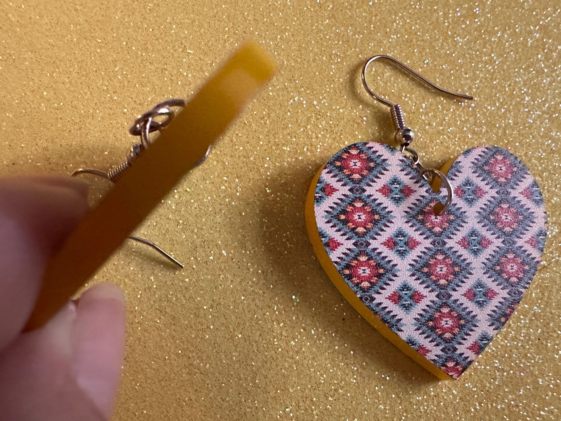 Aztec Design Earrings: Laser Cut Acrylic Earrings, Travel, Pattern, Culture, Cultural, Colorful, Design, Unique, Best Gifts for Her/Him/Them