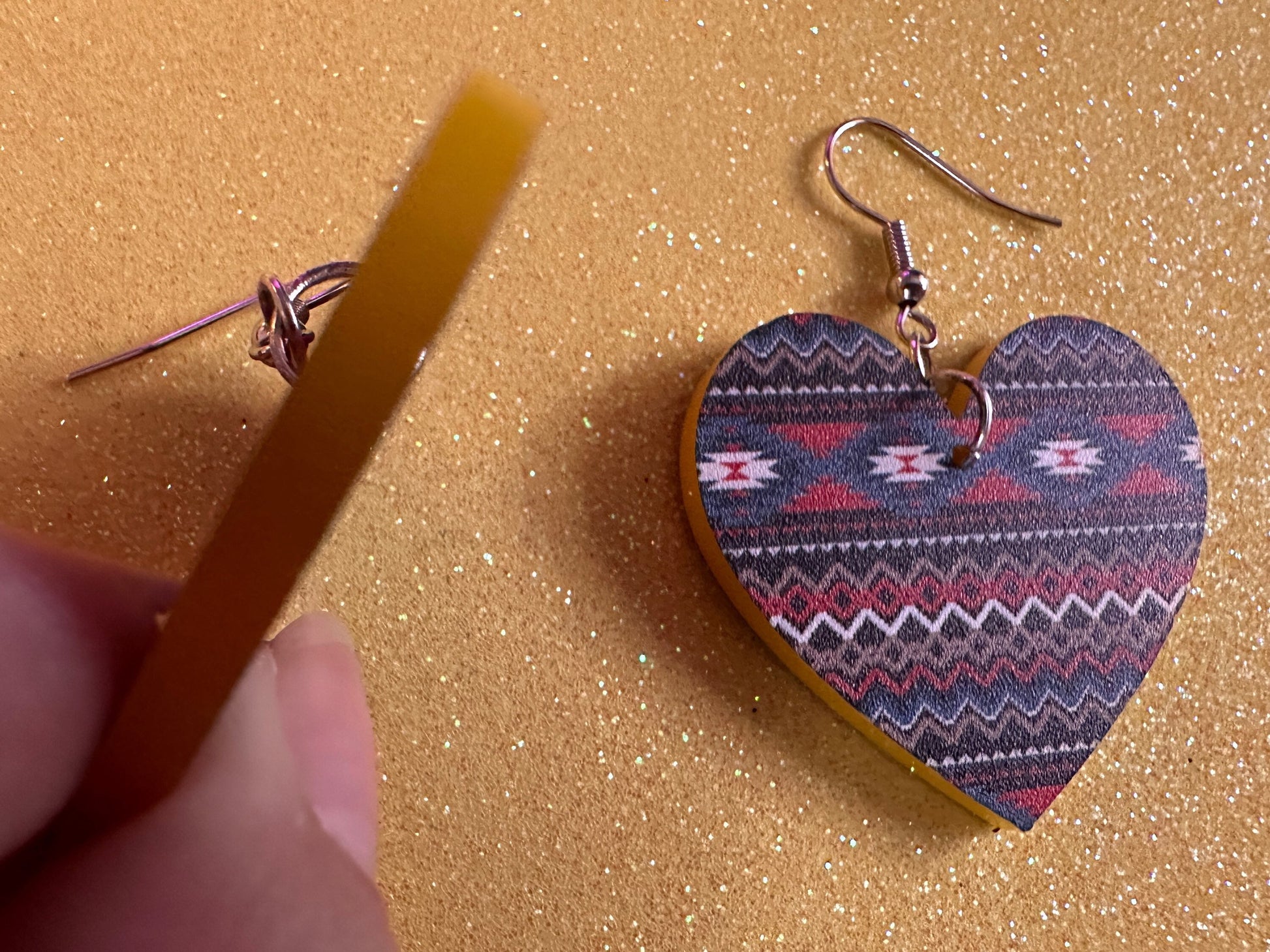 Aztec Design Earrings: Laser Cut Acrylic Earrings, Travel, Pattern, Culture, Cultural, Colorful, Design, Unique, Best Gifts for Her/Him/Them