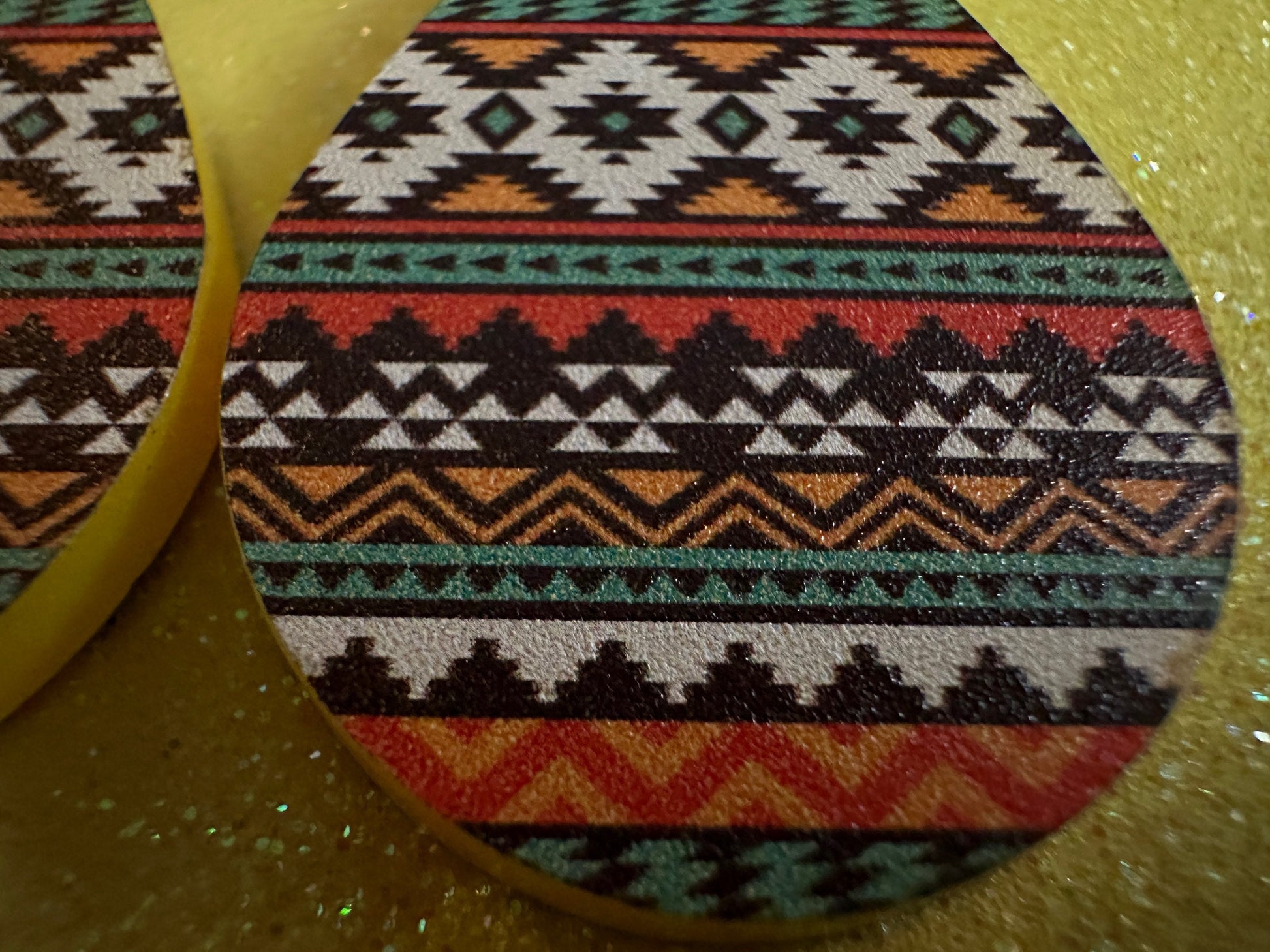 Aztec Design Earrings: Laser Cut Acrylic Earrings, Travel, Pattern, Culture, Cultural, Colorful, Design, Unique, Best Gifts for Her/Him/Them
