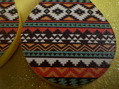Aztec Design Earrings: Laser Cut Acrylic Earrings, Travel, Pattern, Culture, Cultural, Colorful, Design, Unique, Best Gifts for Her/Him/Them