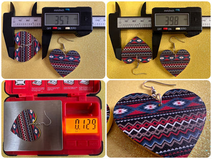 Aztec Design Earrings: Laser Cut Acrylic Earrings, Travel, Pattern, Culture, Cultural, Colorful, Design, Unique, Best Gifts for Her/Him/Them