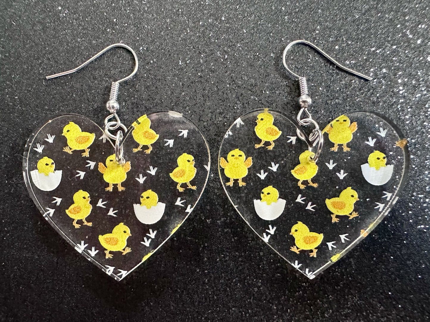 Baby Chick Earrings: Easter Earrings, Hatchlings, Peeps, Egg Shell, Baby Chicken, Farm, Animals, Yellow Chicks, Best Gifts for Her/Him/Them