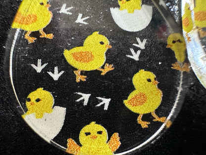 Baby Chick Earrings: Easter Earrings, Hatchlings, Peeps, Egg Shell, Baby Chicken, Farm, Animals, Yellow Chicks, Best Gifts for Her/Him/Them