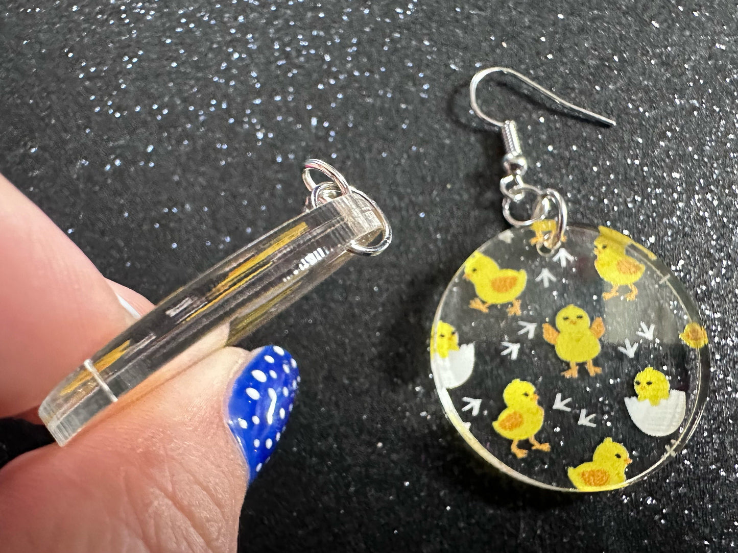 Baby Chick Earrings: Easter Earrings, Hatchlings, Peeps, Egg Shell, Baby Chicken, Farm, Animals, Yellow Chicks, Best Gifts for Her/Him/Them