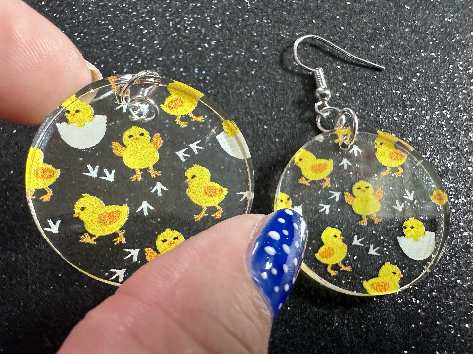 Baby Chick Earrings: Easter Earrings, Hatchlings, Peeps, Egg Shell, Baby Chicken, Farm, Animals, Yellow Chicks, Best Gifts for Her/Him/Them