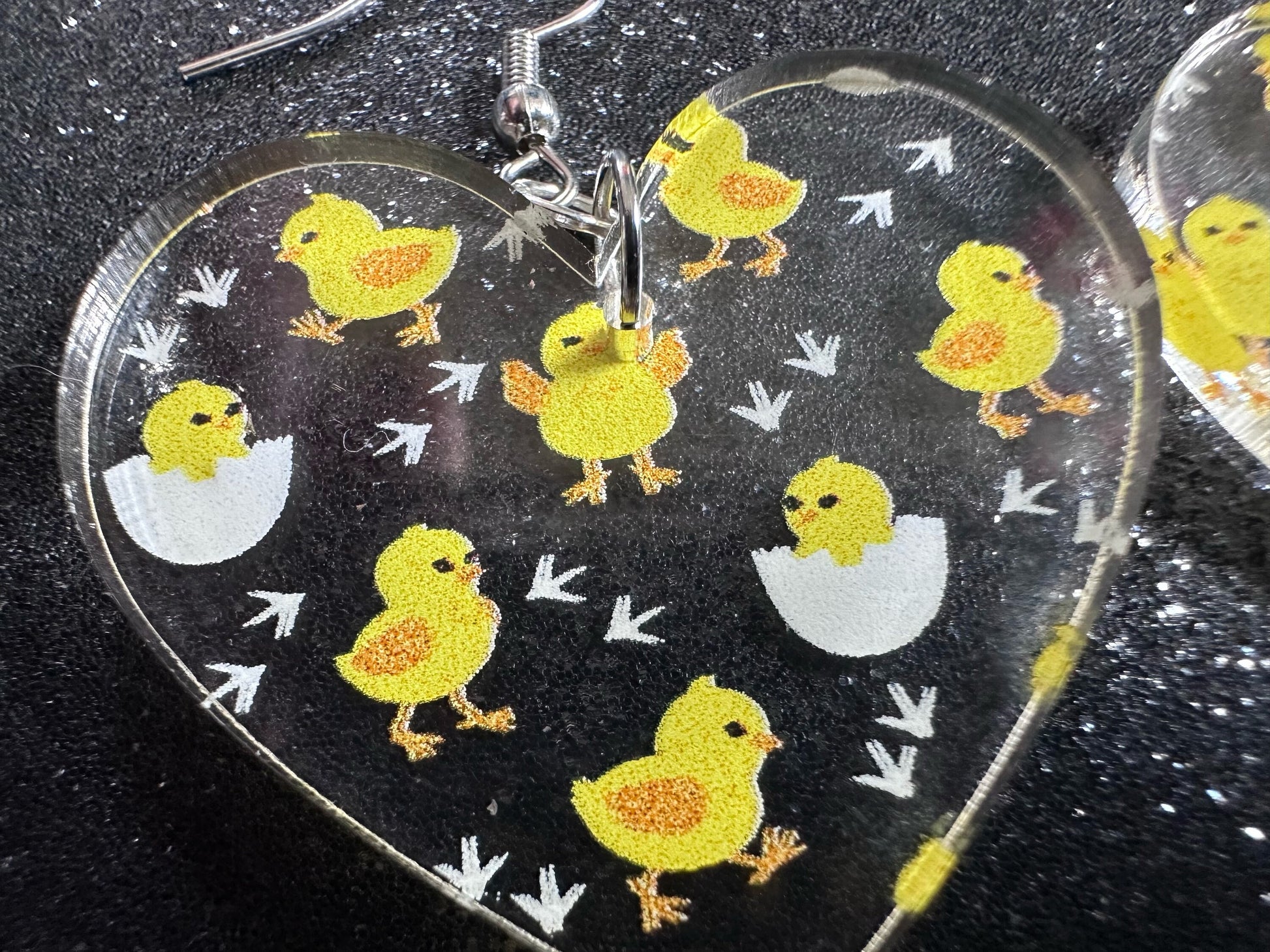 Baby Chick Earrings: Easter Earrings, Hatchlings, Peeps, Egg Shell, Baby Chicken, Farm, Animals, Yellow Chicks, Best Gifts for Her/Him/Them